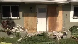 Doorbell camera captures car crashing with home in Miami
